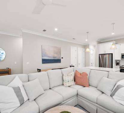 Spacious and airy living space