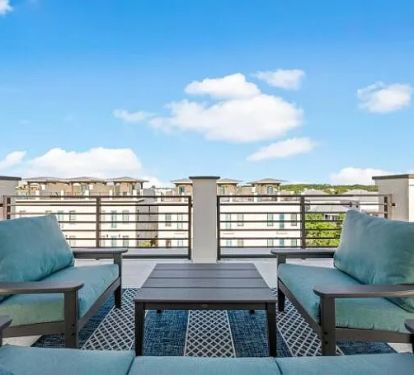 1 of 2 roof top seating areas with amazing views of 30a and the emerald coast!