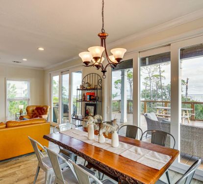 Indoor Dining with a view!