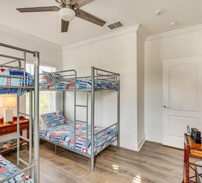 Four bunks for young adults or the littles to have a place!