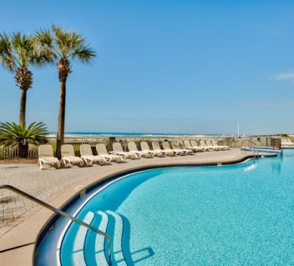 Azure has TWO pristine blue beachfront pools!