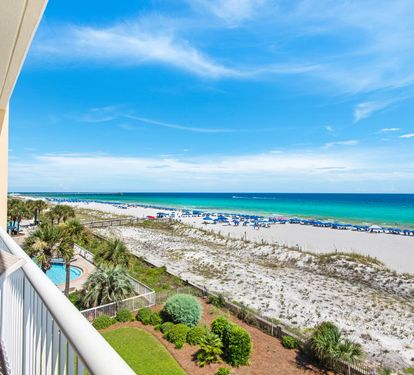 Our balcony is the best place to watch summer fireworks from the pier every Wed!