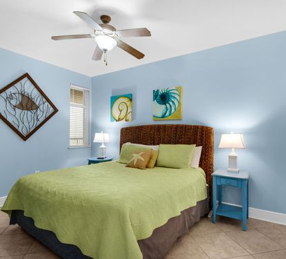 Our second bedroom has a king bed and private bath! 
