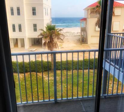 Your view. Watch the dolphins swim from the balcony.