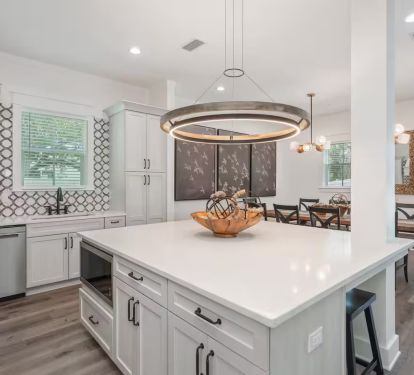 Enjoy the open layout kitchen