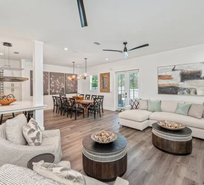 Spacious seating allows the family to gather and make memories