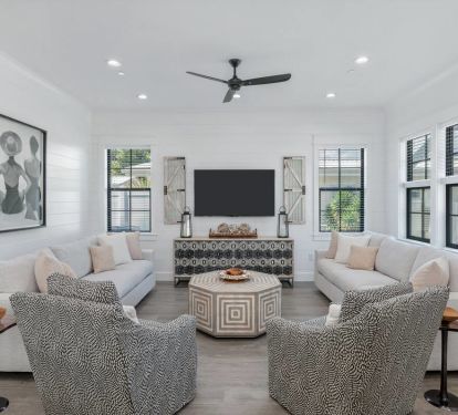 Revel in designer-curated fun furnishings in every corner of the space.