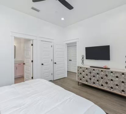 Bedroom 2. Pic 2. King with attached bath.