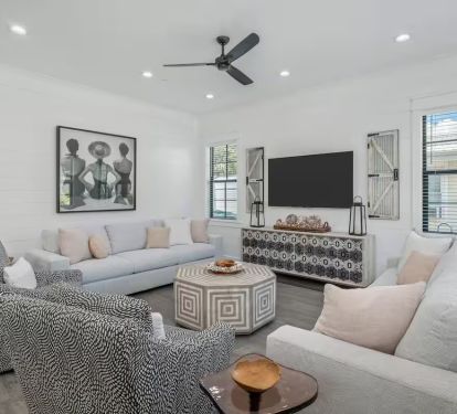 Revel in designer-curated fun furnishings in every corner of the space.