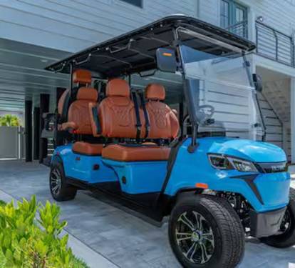 Zip around 30A in style with Melody's included golf cart!