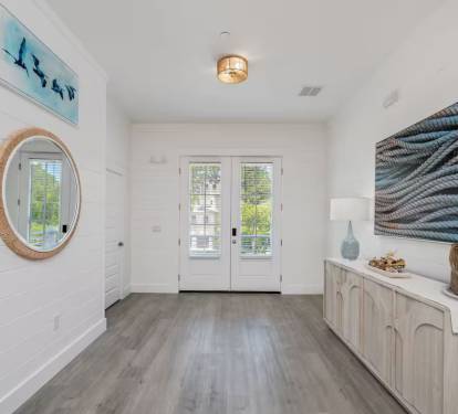 Feel right at home from the minute you walk in with designer curated decor!