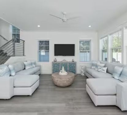two different living rooms offers a blend of style and comfort
