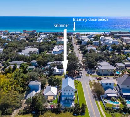 Glimmer's neighborhood beach accesses are just two blocks from the front door!