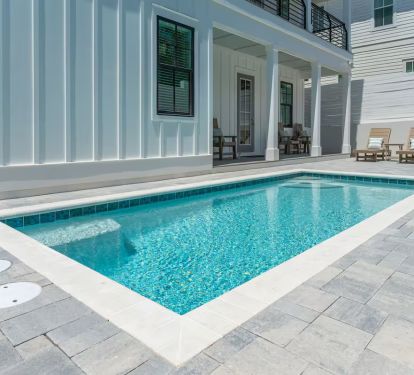 Aviary's private backyard pool area!
