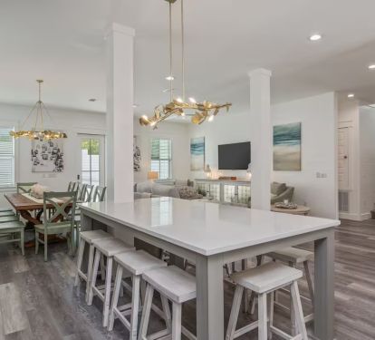 Open floor layout