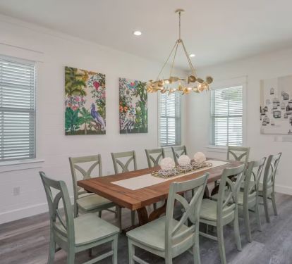 Spacious dining areas