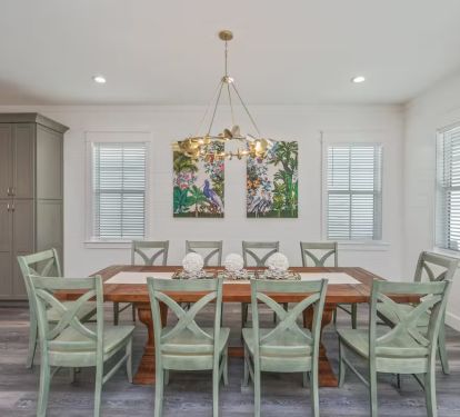 Spacious dining areas