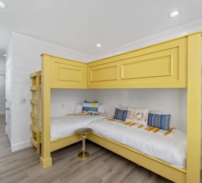 Bedroom 1 Pic 1: Two twin over twin bunk beds with private bath (sleeps 4)