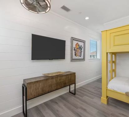 Bedroom 1 Pic 2: Two twin over twin bunk beds with private bath (sleeps 4)