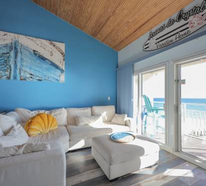 Step into a bold, designer living room where vibrant color meets luxury.