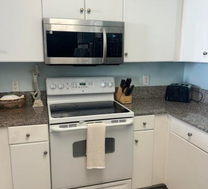 New stainless steel microwave. 