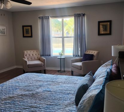 Grand bedroom area