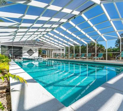 Plenty of Room for Everyone to Soak in the Sun at the Pool and Spa 