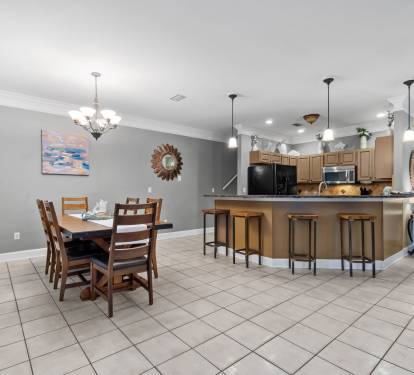 Dining room and kitchen view