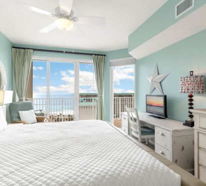King master suite with gulf views!