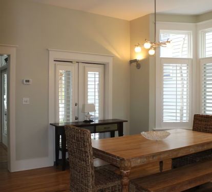 Dining space near the kitchen