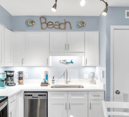 Beautifully bright open kitchen space