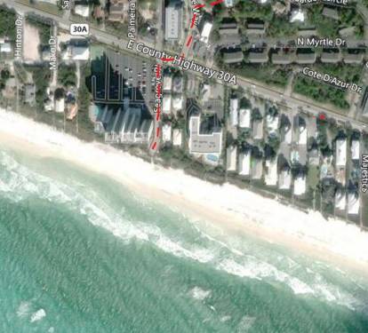 Really short walk to the beach and to numerous restaurants and shops!