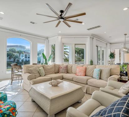 Living area- Huge windows! Facing evening sunsets EVERY night!
