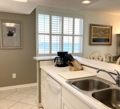 Kitchen view of the gulf