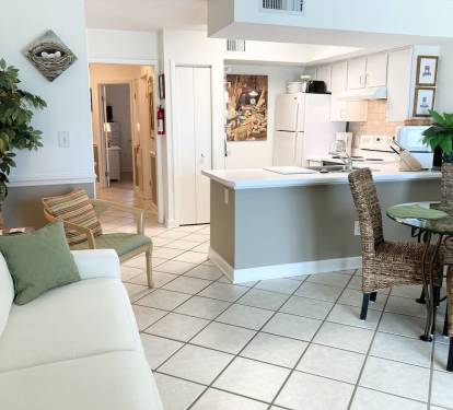 Kitchen and Living room area