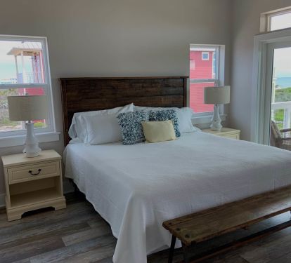 Bedside tables in mid-level South King suite were given lots of TLC before travelling to the Cape
