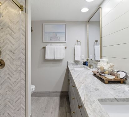 Primary ensuite with walk-in shower