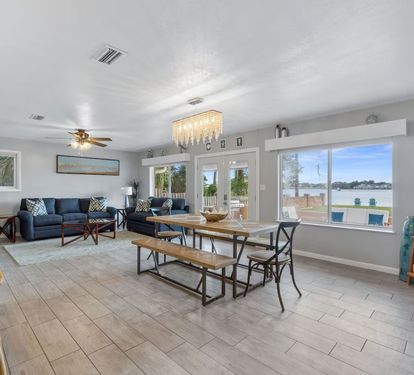 Dining table for family meal
