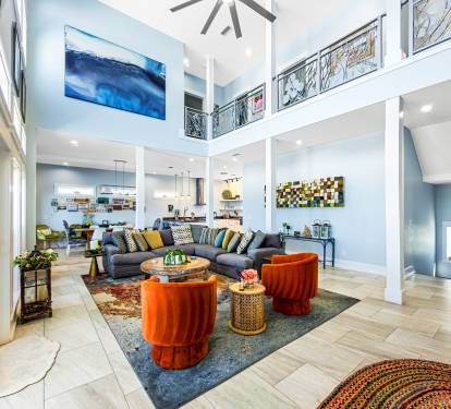 Open floor plan 