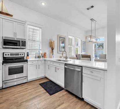 Fully stocked kitchen