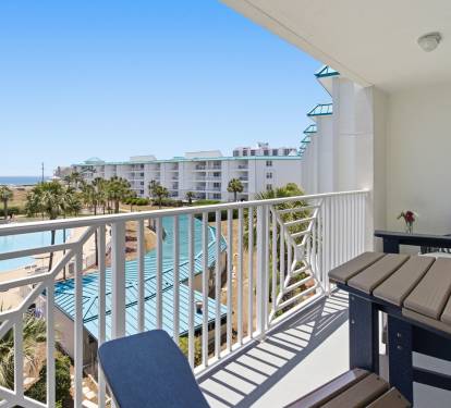 Amazing Gulf views from the large balcony
