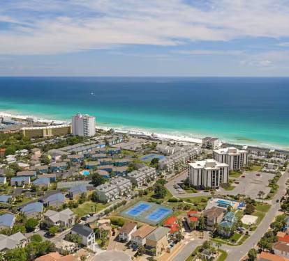 Aerial view of the location