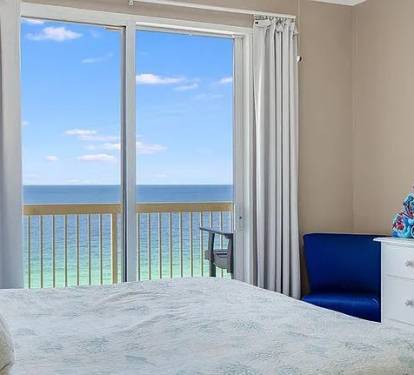 Wake to serene turquoise Gulf views from this tranquil master bedroom retreat