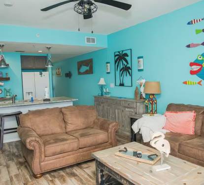 Vibrant living room