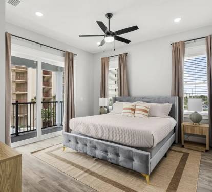 Queen Bedroom With TV.