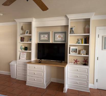 Storage, smart TV, books and games