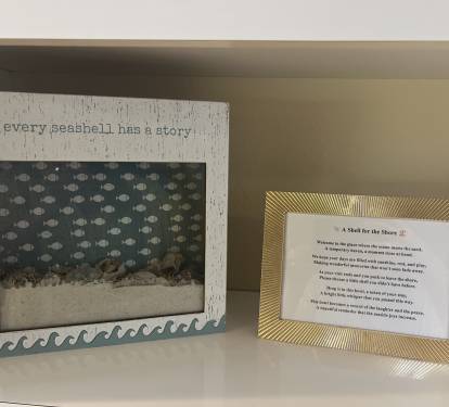 Please leave a shell for your stay