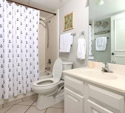 2nd fill bath room with tub and shower
