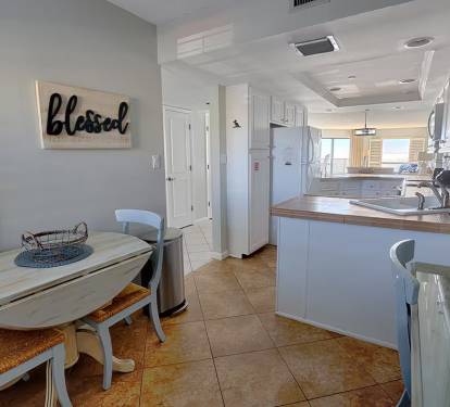 Office area with breakfast nook