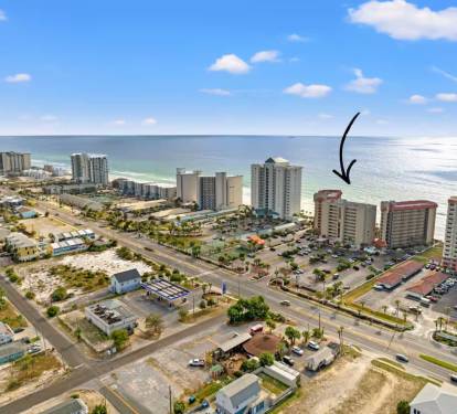 Aerial view of the location